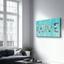 Wallity Pintura Decorativa de Vidrio Templado Multicolor 46 x 72 cm